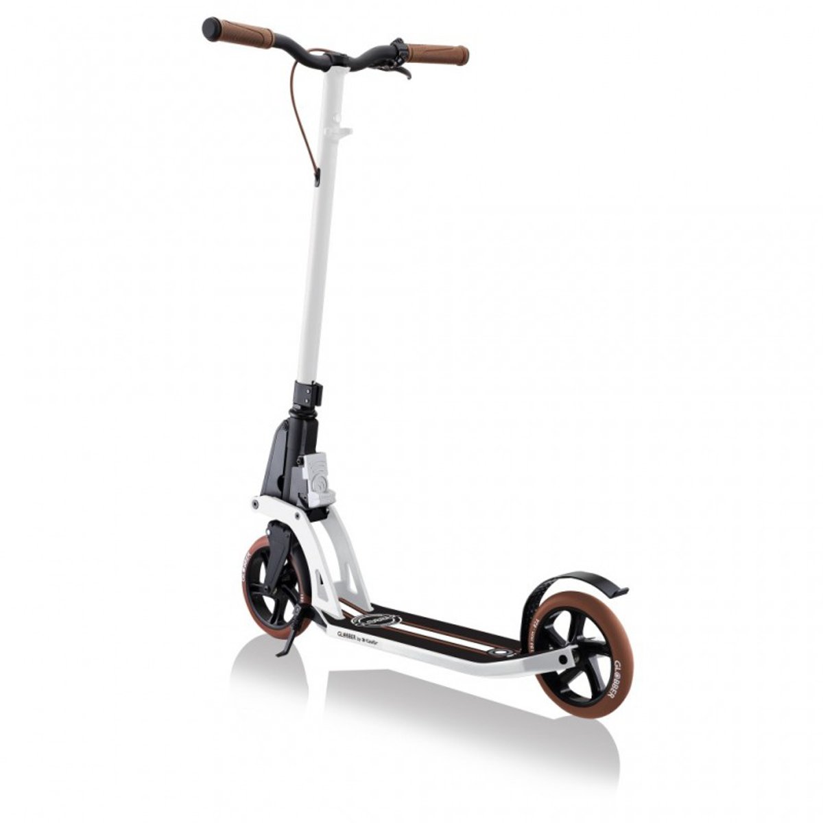 Trottinette ONE K 180 BR guidon fixe avec frein Vintage blanc, GLOBBER