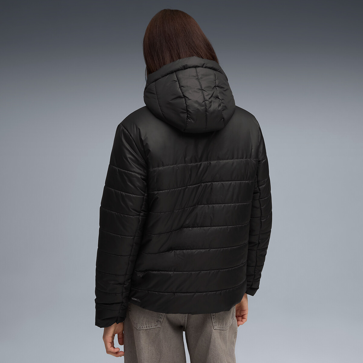 Daunenjacke mit Kapuze ESSENTIALS schwarz, PUMA