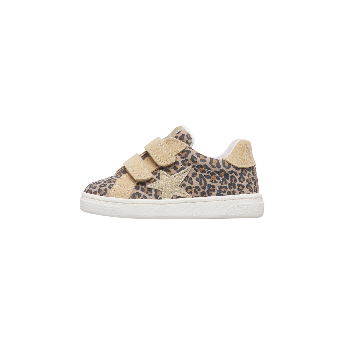 Sneakers en daim léopard PINN VL. beige-marron, NATURINO
