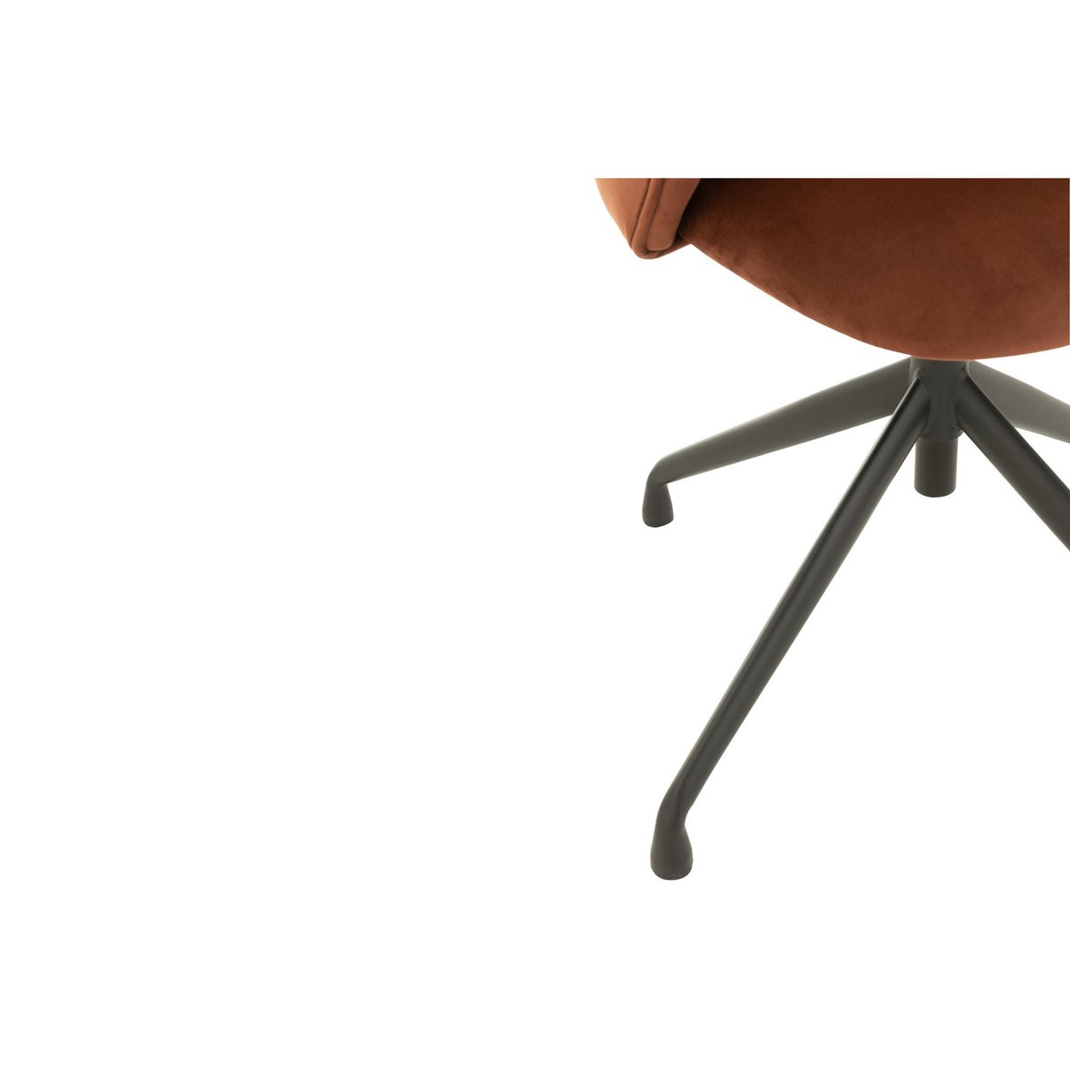Chaises pivotantes réglables en hauteur velours (lot de 2) - MIA marron, HELLIN, DEPUIS 1862