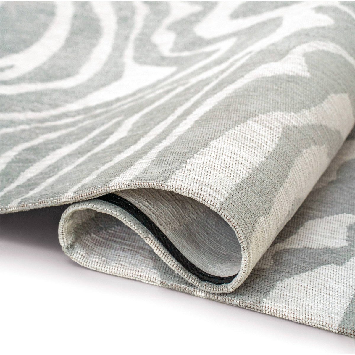 Tapis rectangulaire jacquard, SAVANNAH gris clair et blanc cassé, RECOLLECTION