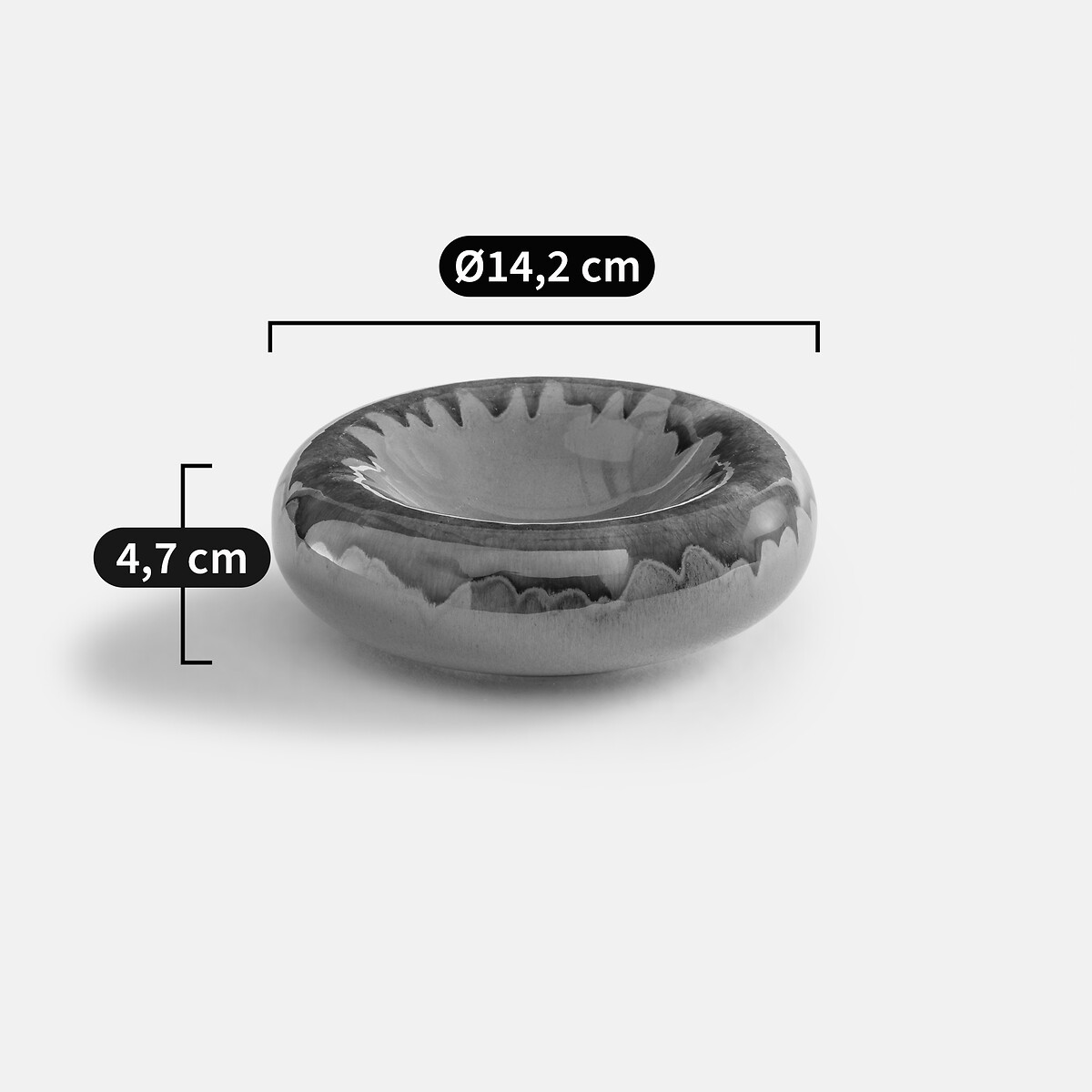 Plato vaciabolsillos de cerámica, diámetro 14,2 cm, ORYA multicolor, LA REDOUTE INTERIEURS