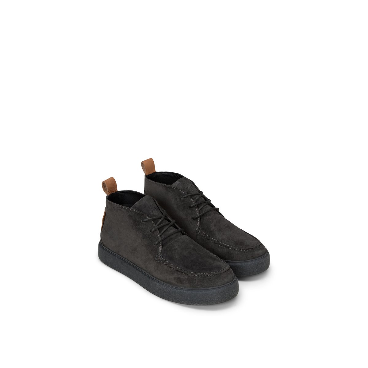 Bottines modèle Zen en cuir velours huilé gris foncé, MARC O'POLO