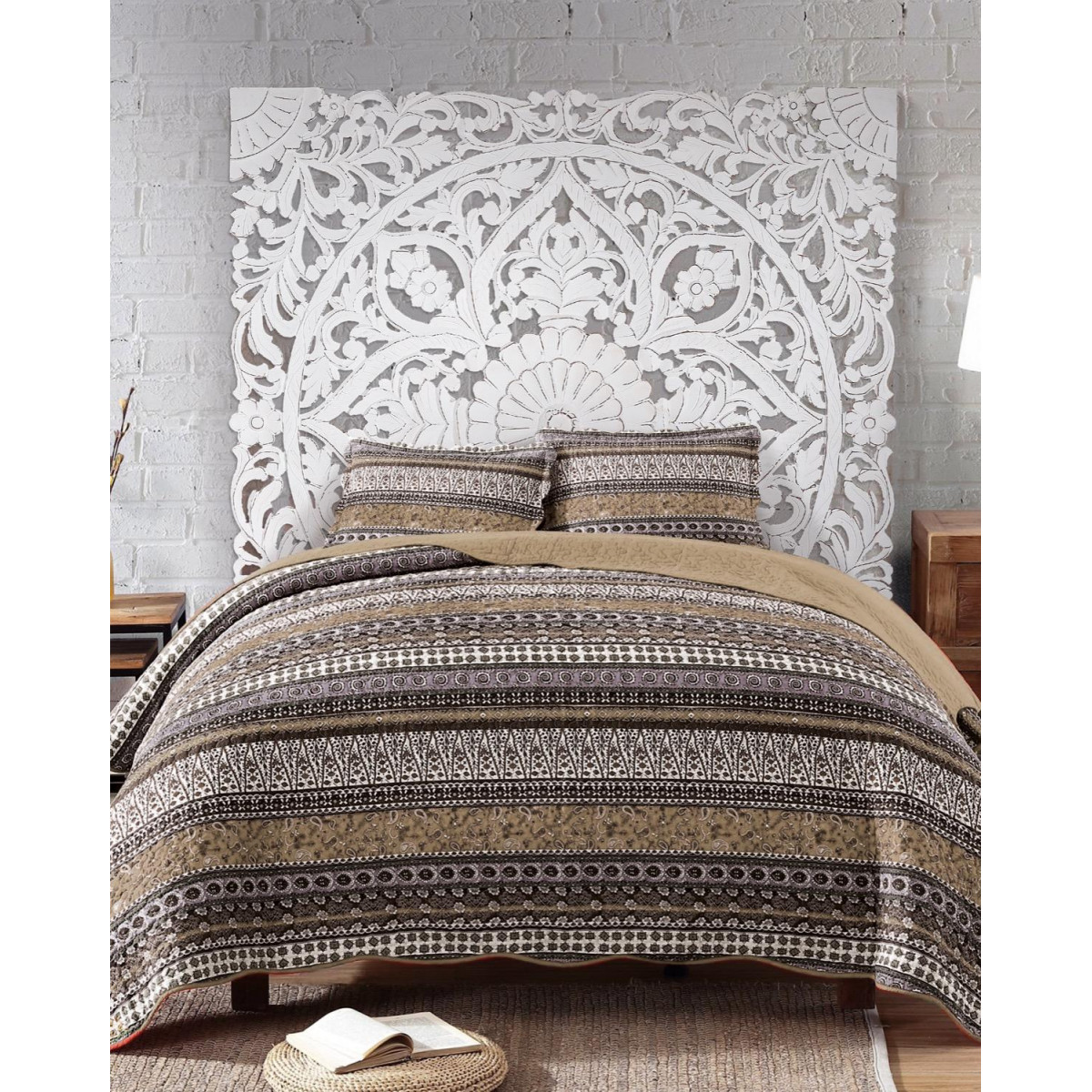 Tête de lit blanc, DECORATION D’AUTREFOIS