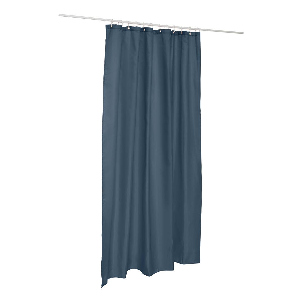 Rideau de douche rectangulaire COLORAMA bleu, 5FIVE SIMPLY SMART
