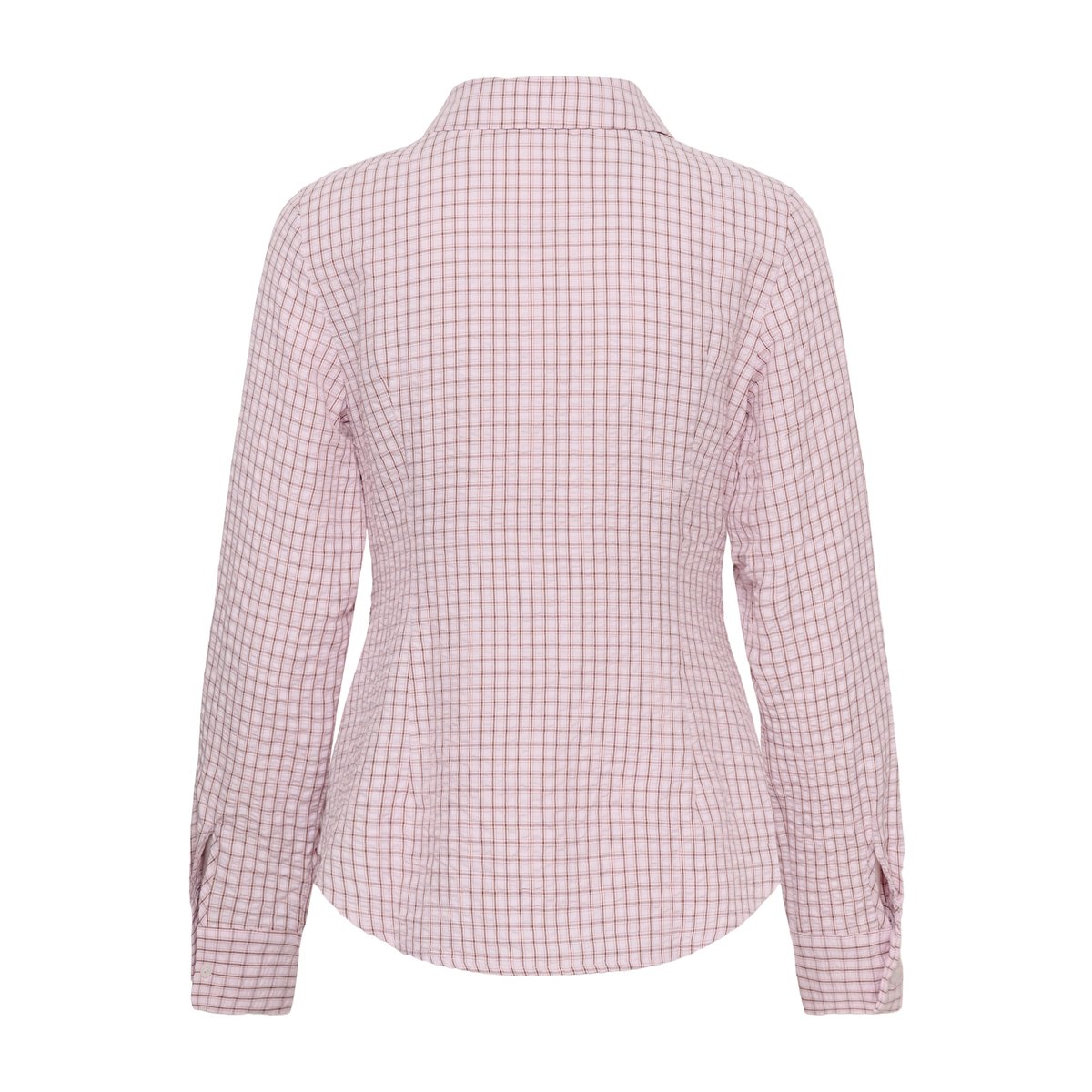 Chemise à manches longues rose light pink check, KAFFE