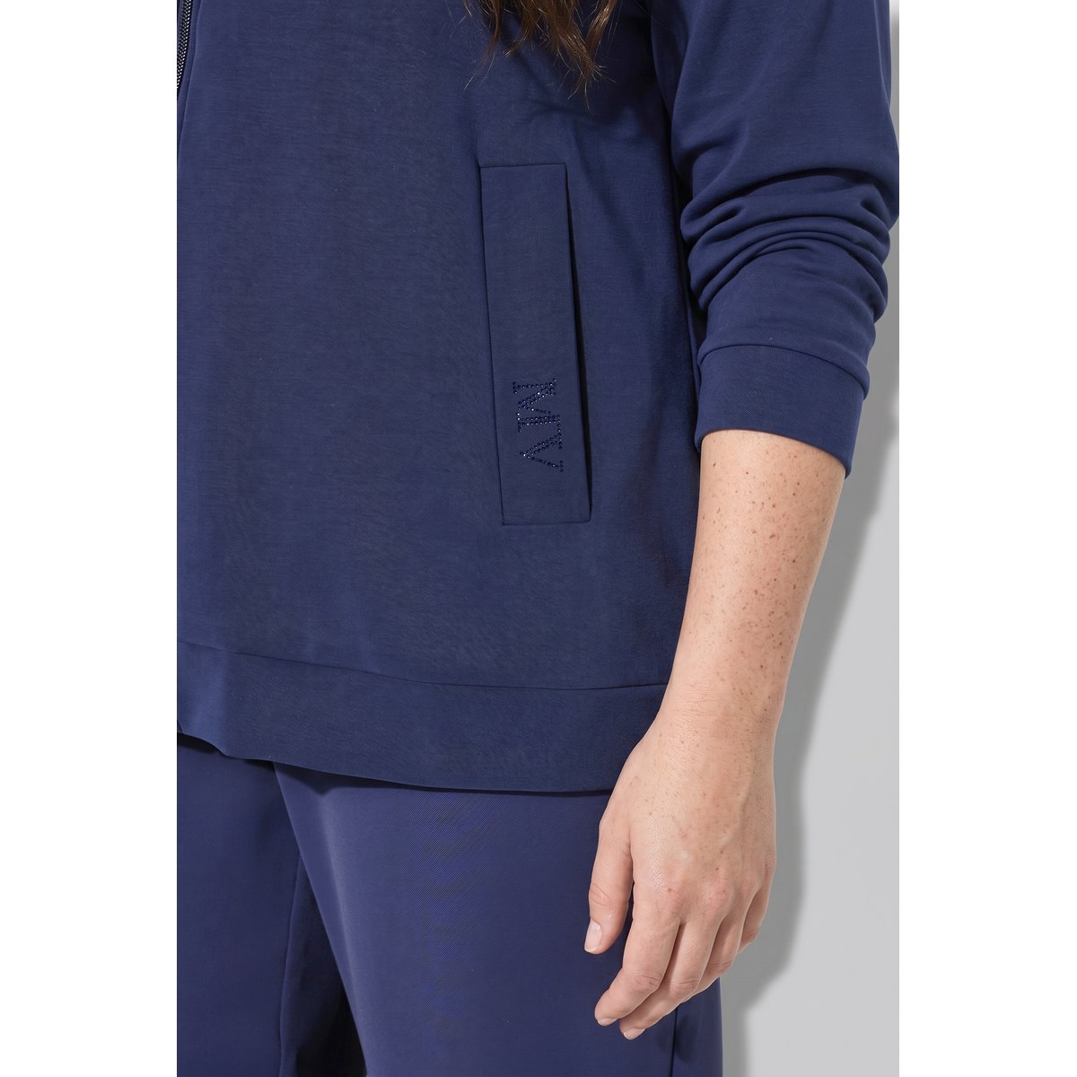 Veste en molleton marine, ULLA POPKEN
