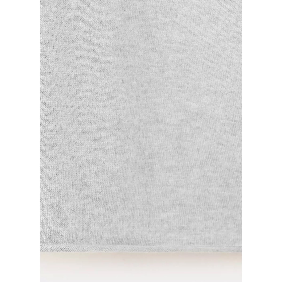 Pull-over maille col en V gris chiné moyen, MANGO TEEN