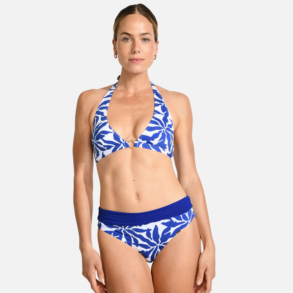 Haut de maillot triangle Siyam - PYLAE bleu, LIVIA