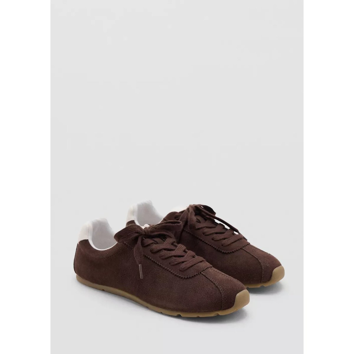 Baskets motif combiné chocolat, MANGO TEEN