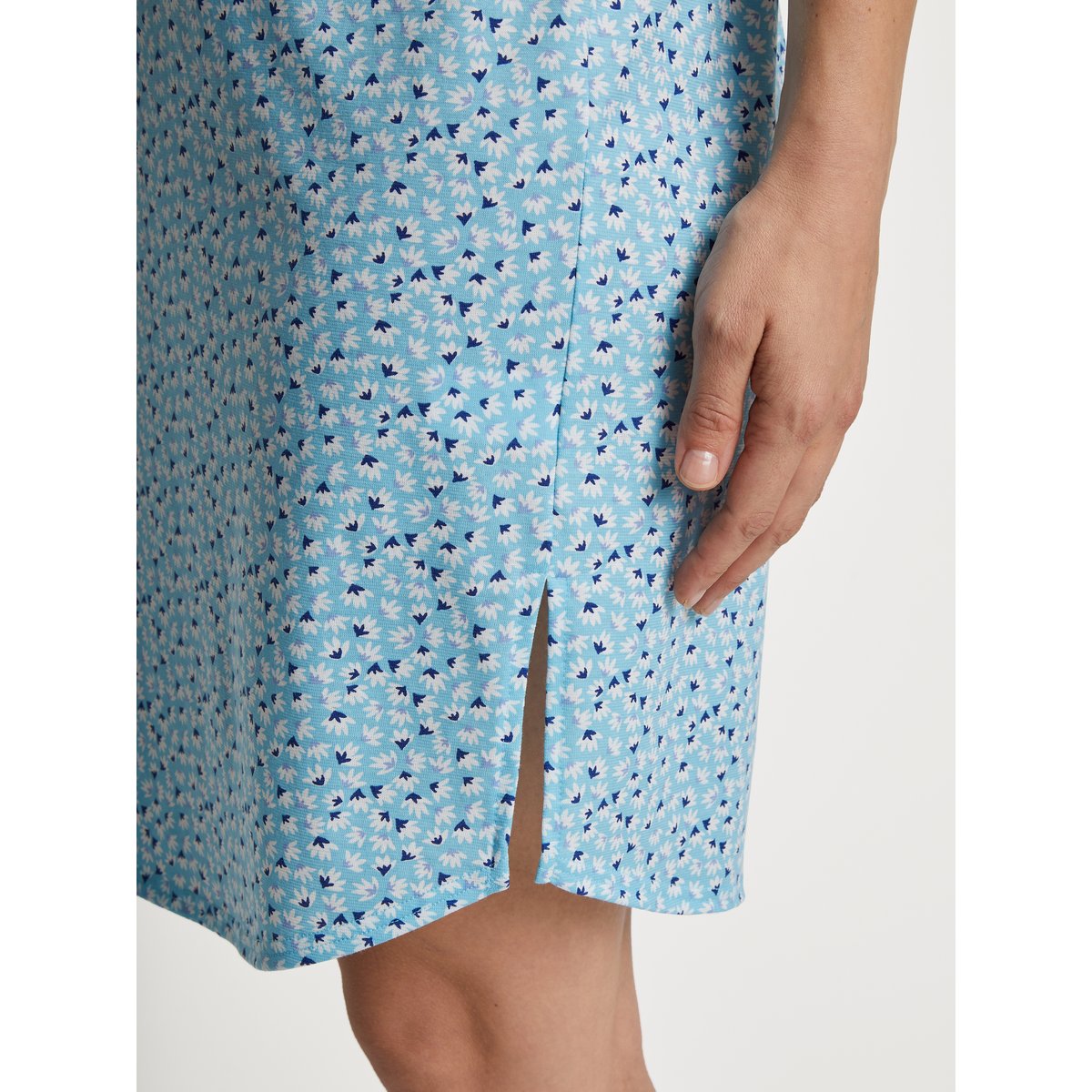 Nightdress manches courtes Coton COTTON SPECIAL topaze bleue, CALIDA
