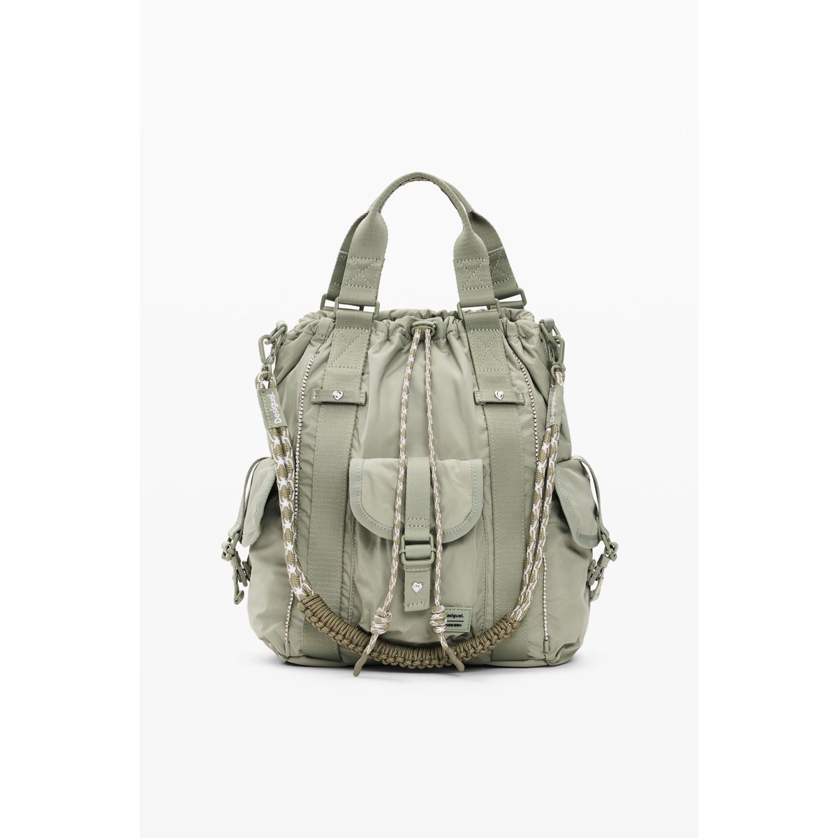 Sac à dos multiposition moyen vert, DESIGUAL