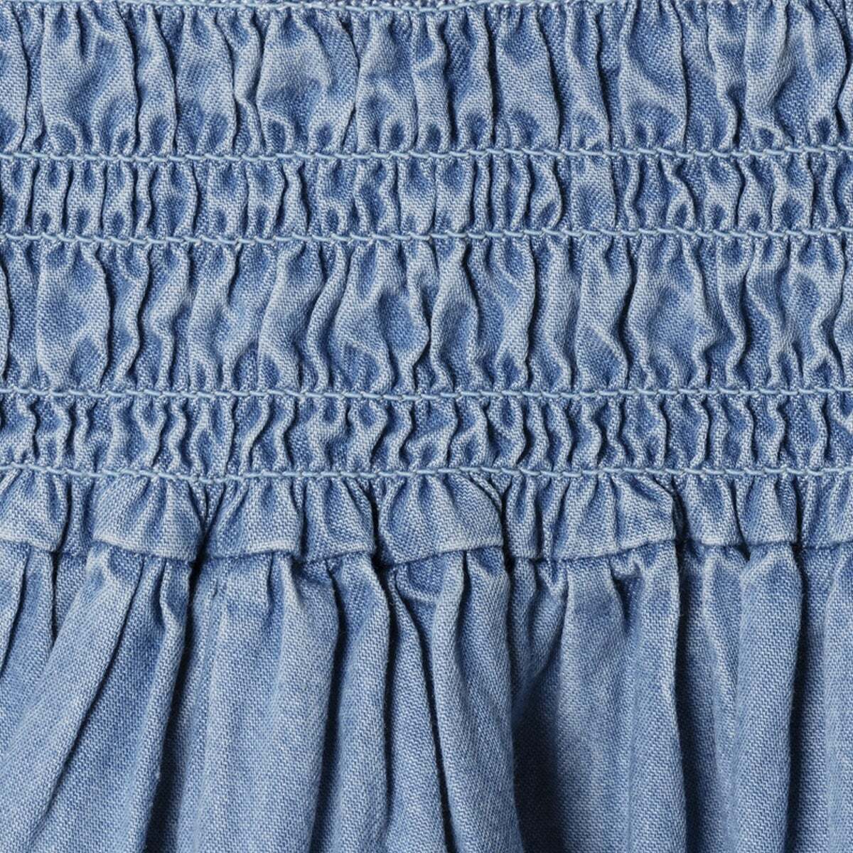 Robe Courte En Denim À Bretelles bleu clair, PEPE JEANS