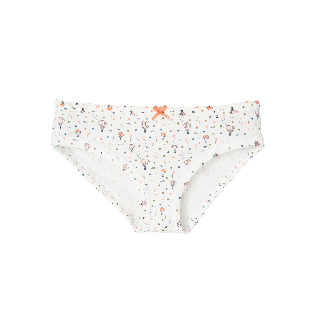 Lot de 5 culottes fantaisie lot ivoire, VERTBAUDET