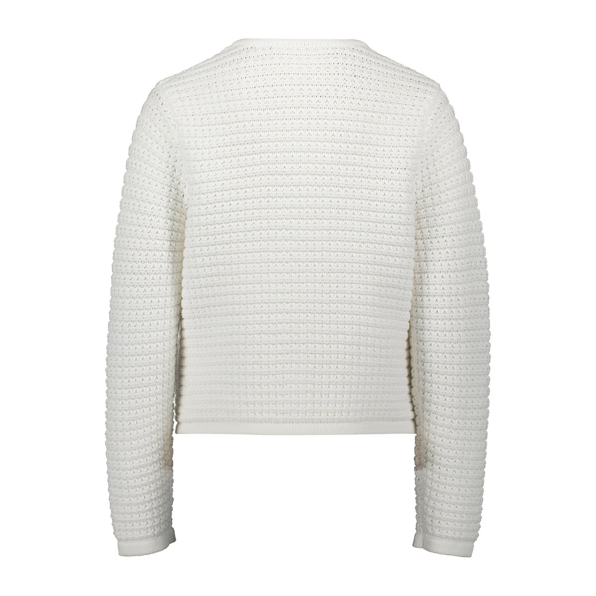 Cardigan en maille à patte de boutonnage blanc, BETTY & CO