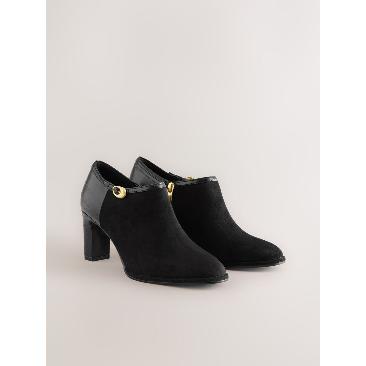 Bottines forever comfort® à bout rond noir, NEXT