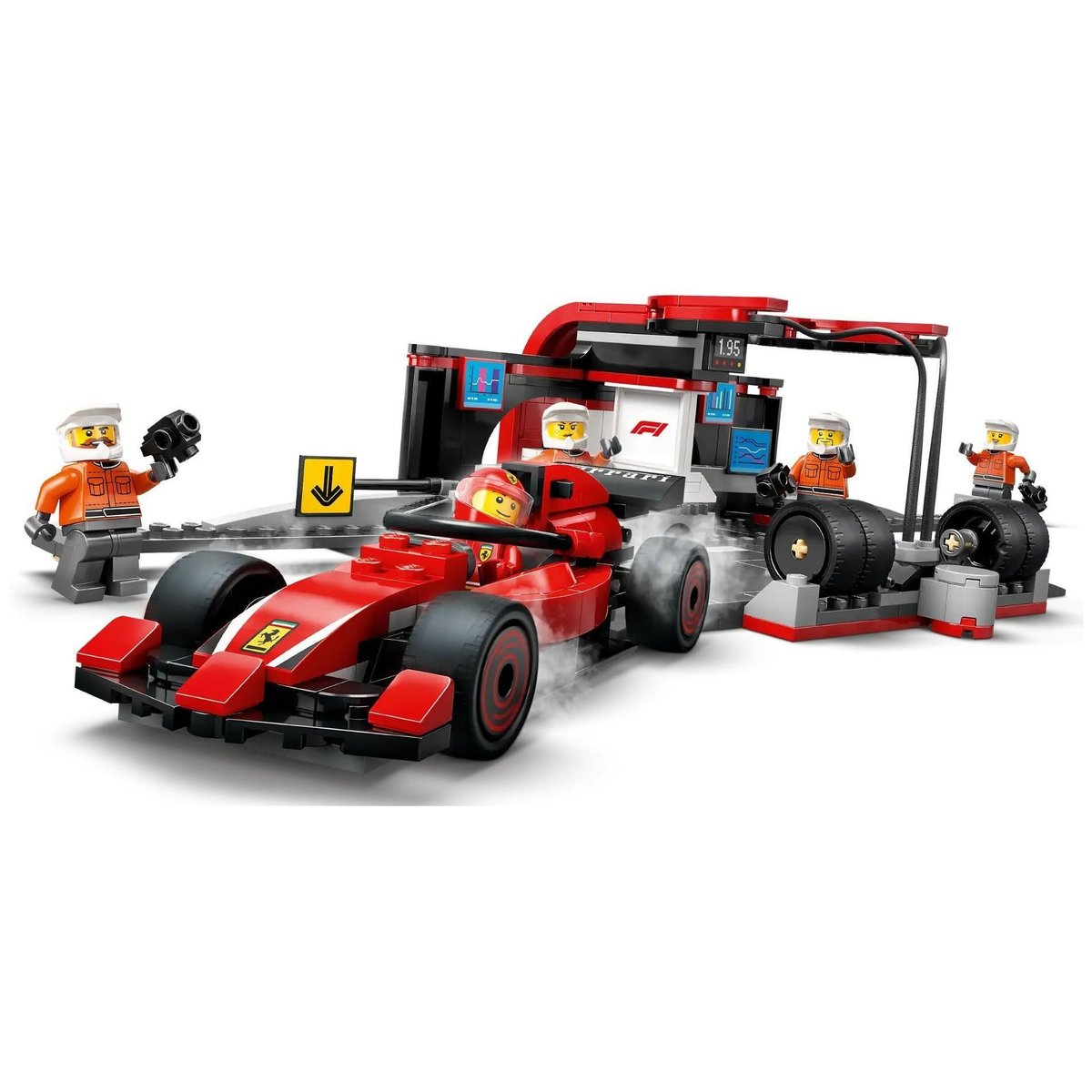 LEGO City - Arrêt au stand de F1 avec voiture Ferrari - 60443 multicolore, LEGO