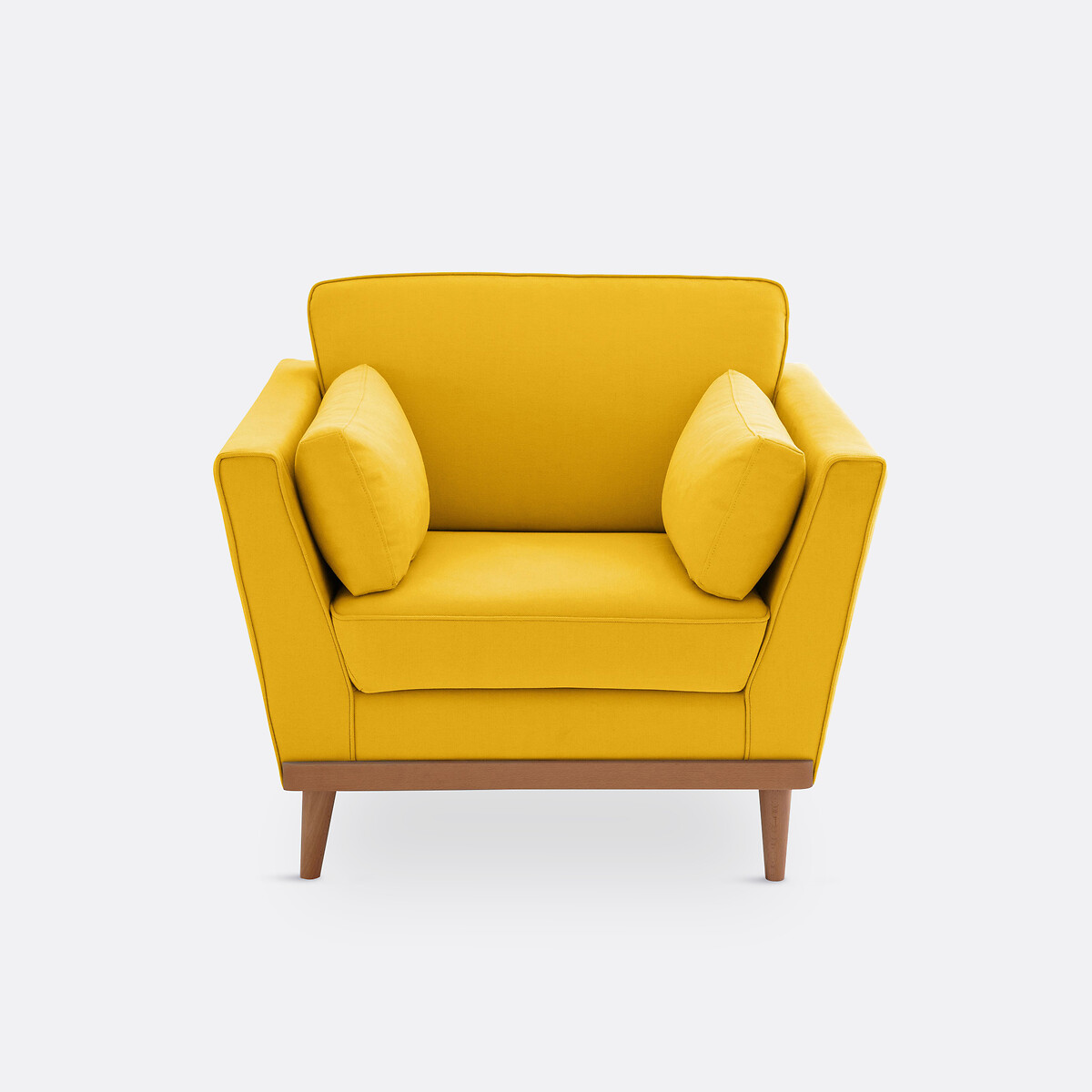 Fauteuil coton/lin, Tasie moutarde, LA REDOUTE INTERIEURS