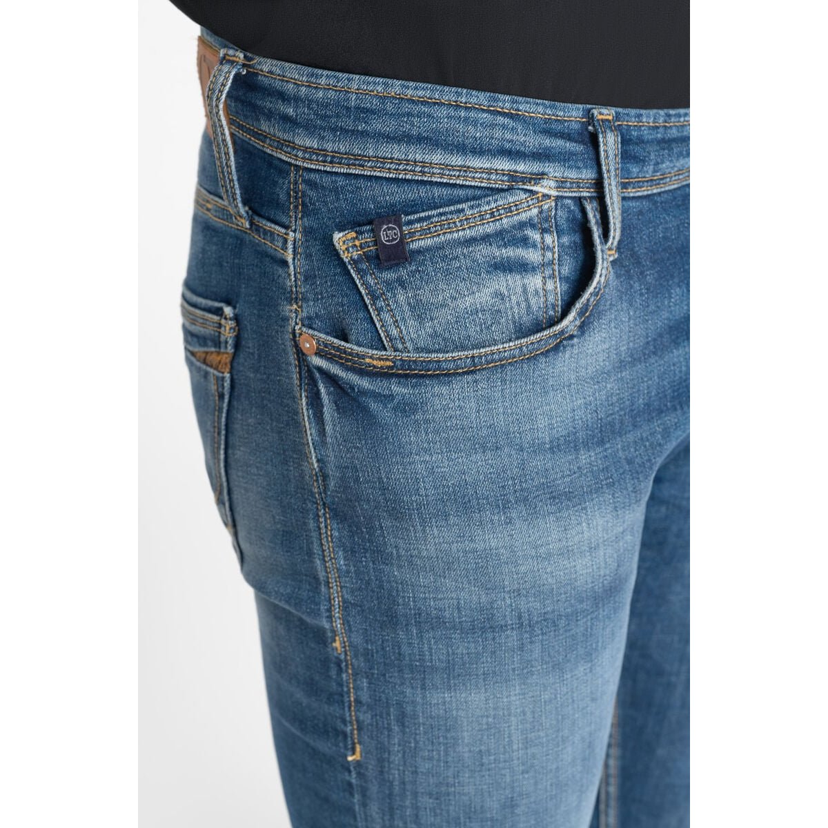 Jeans slim stretch 700/11, longueur 34 blue, LE TEMPS DES CERISES