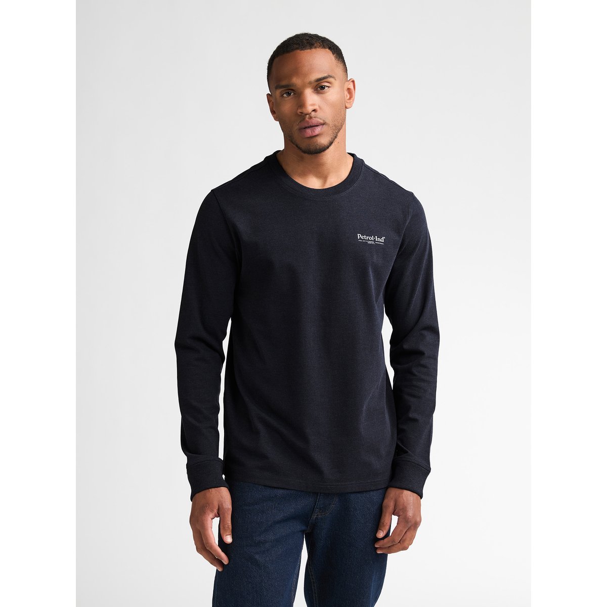 T-shirt manches longues porter bleu royal navy, PETROL INDUSTRIES