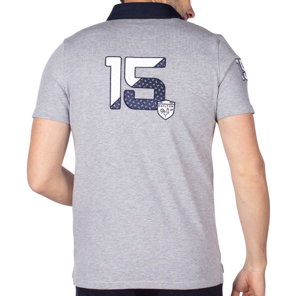 Polo rugby 15 gris, SHILTON