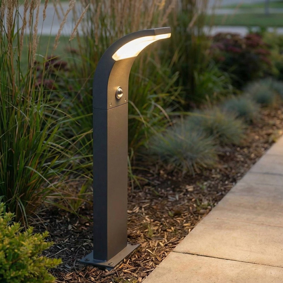 Luminaire extérieur en aluminium moderneLED anthracite, blanc, LUCANDE