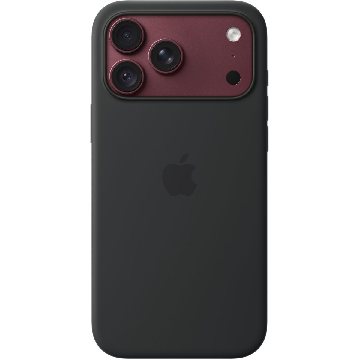Coque iPhone 18 Pro Max Magsafe Noir Silicone couleur unique, APPLE