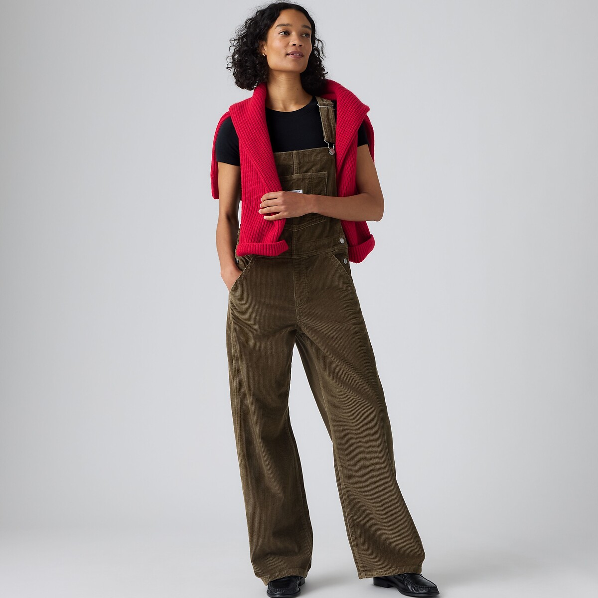 Salopette Baggy en velours marron, LEVI'S