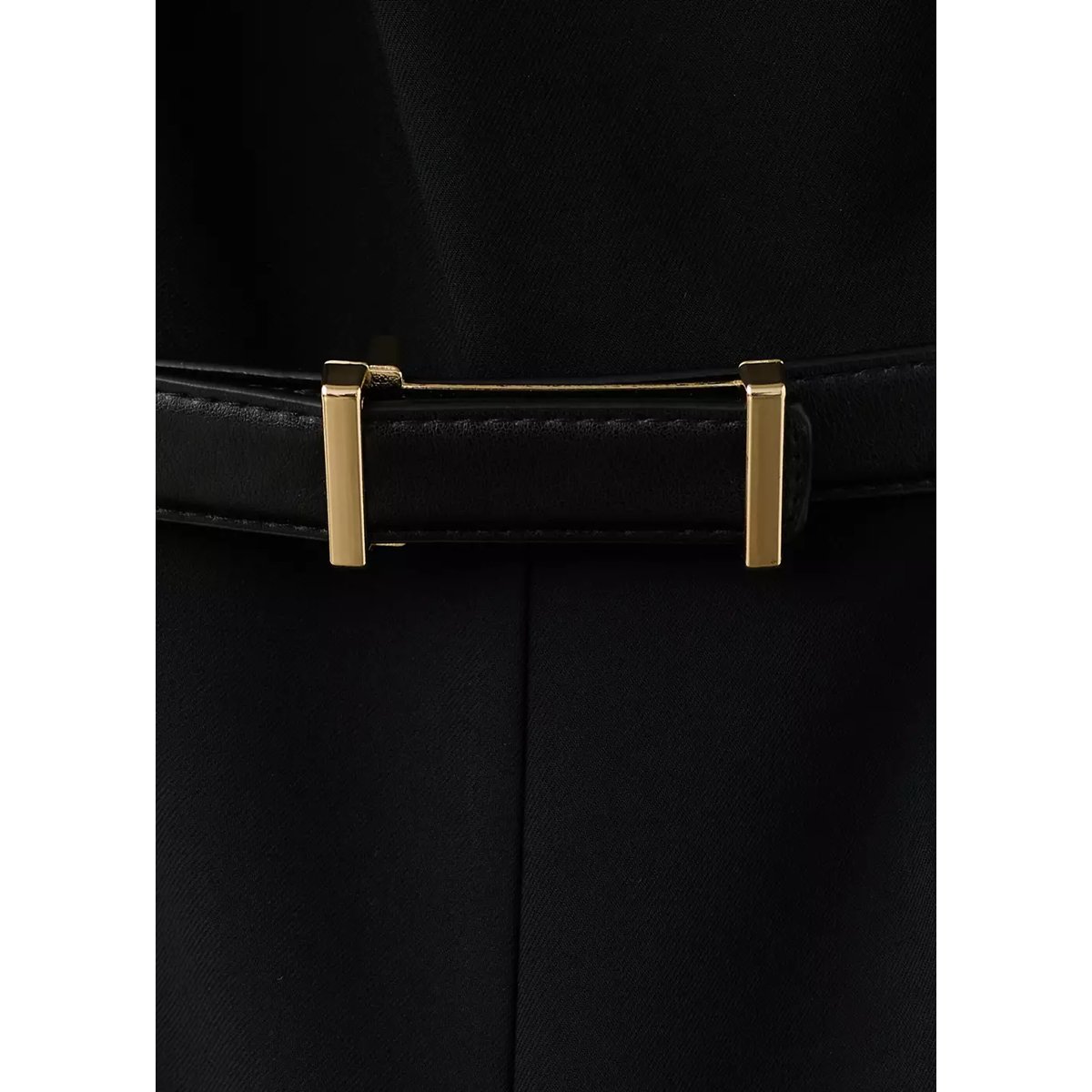 Combinaison droite ceinture noir, MANGO