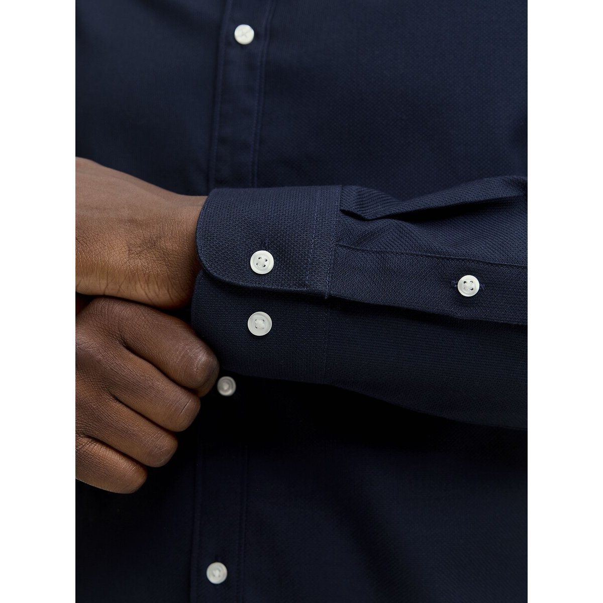 Long Sleeve Shirt dark blue, JACK & JONES