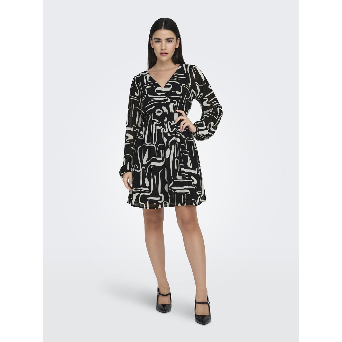 Robe noire - black, ONLY