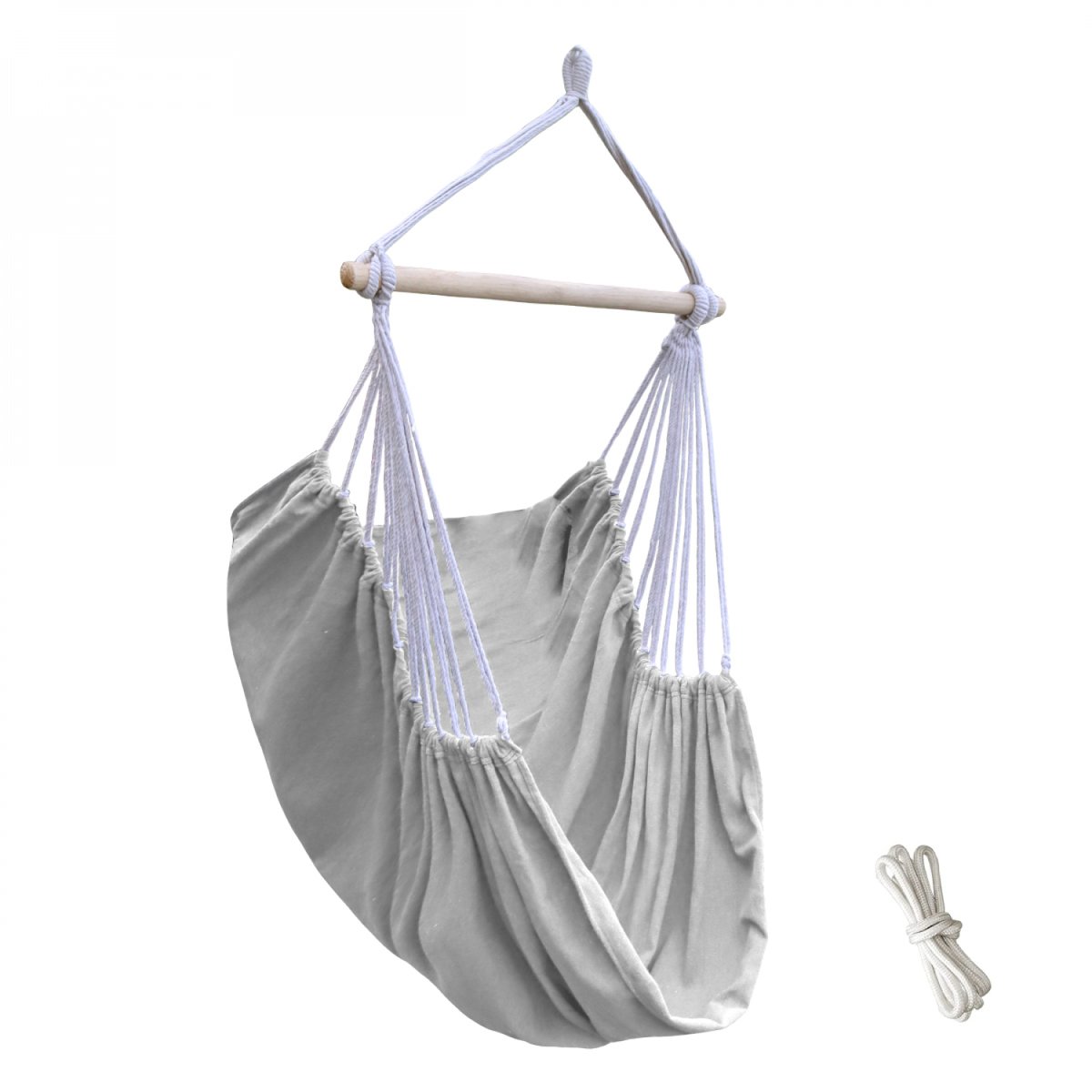 Chaise hamac suspendue gris, LINXOR