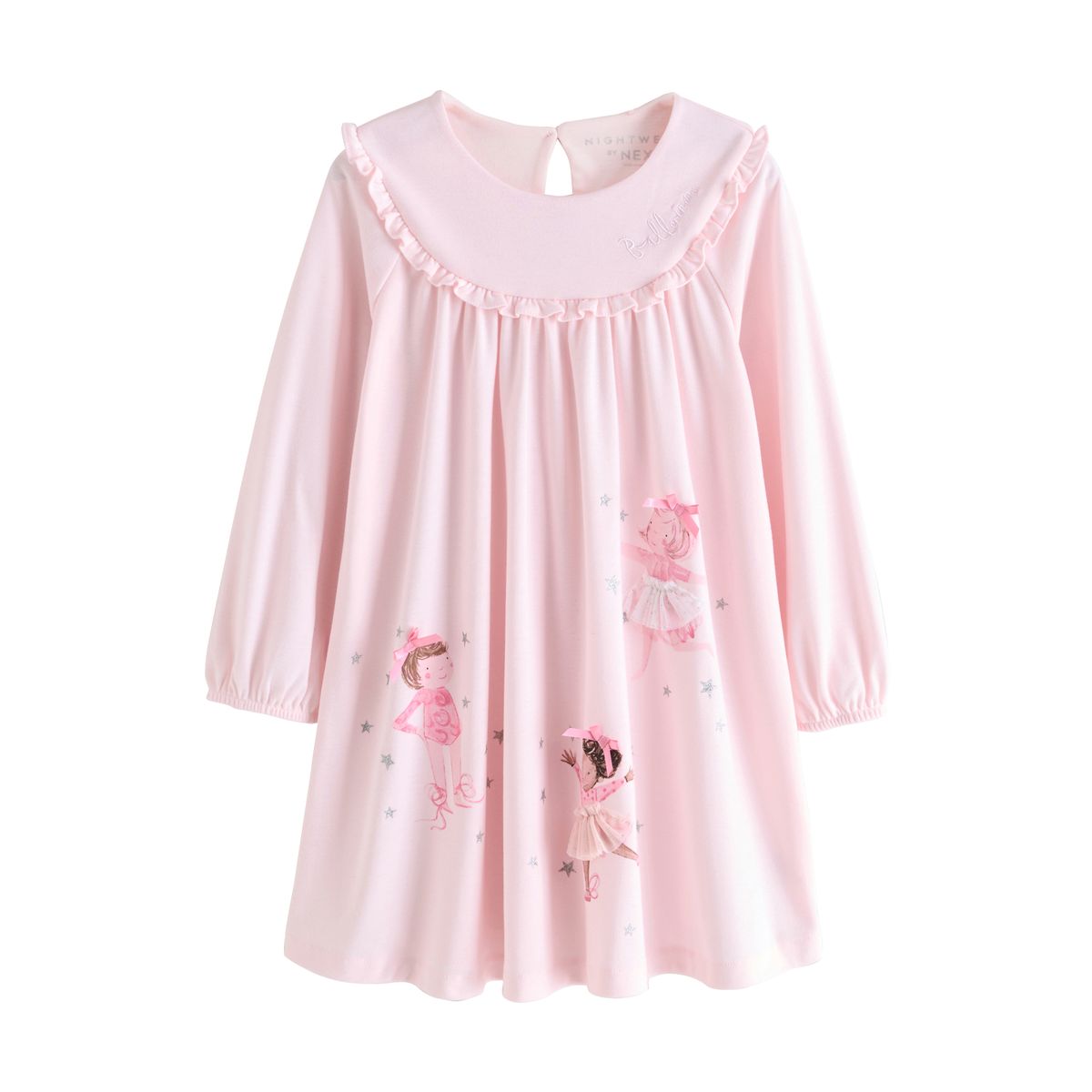 Chemise de nuit souris, lot 2 ballerine blanche/rose, NEXT