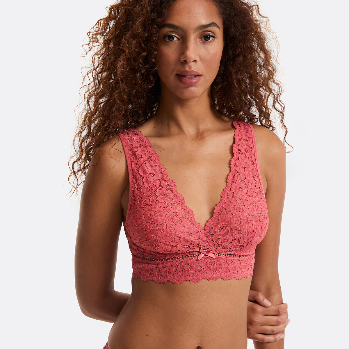 Soutien-gorge bralette, Signature, GIROFLE  bois de rose, LA REDOUTE COLLECTIONS