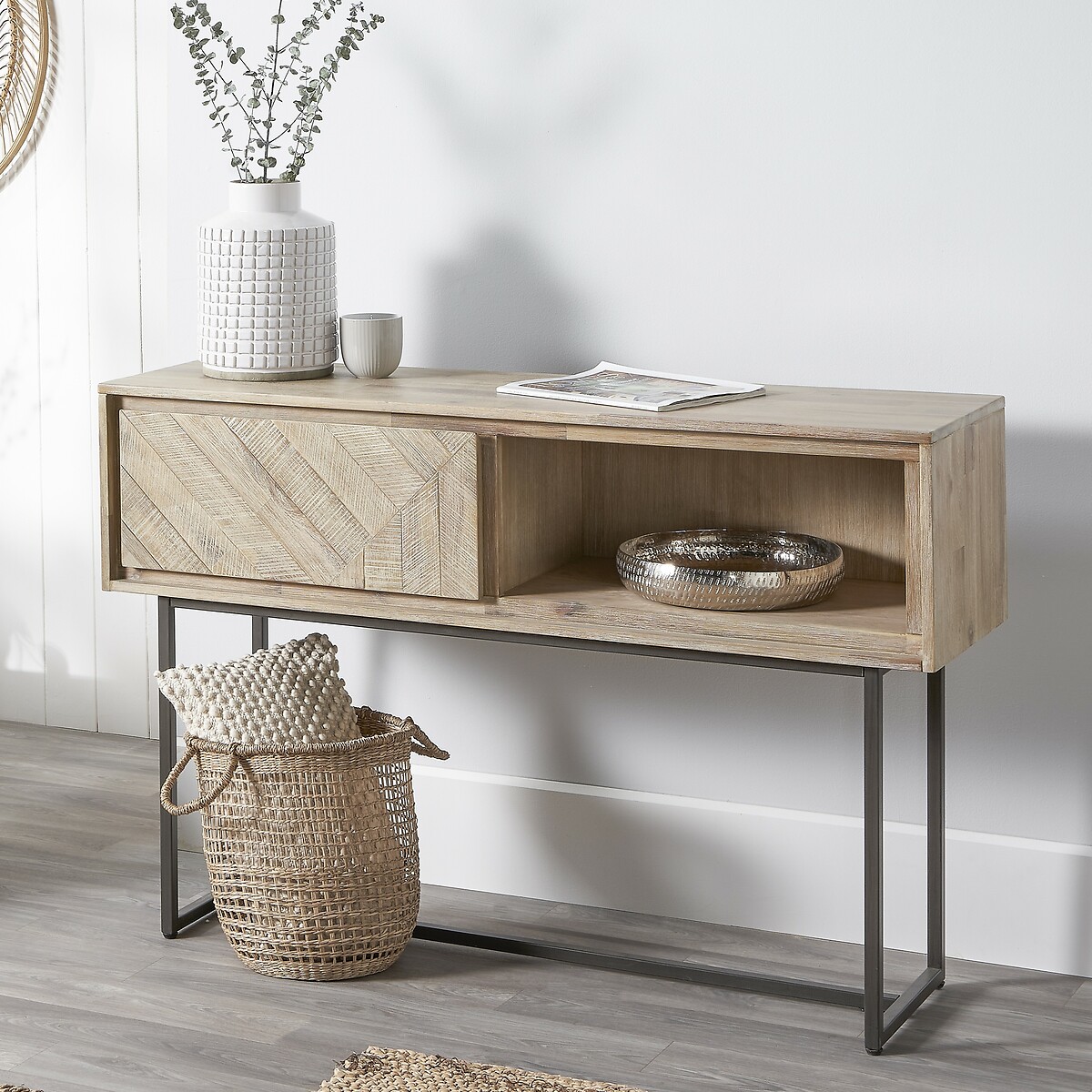 Marea Sand Wash Console Table acacia, ÉDITÉ