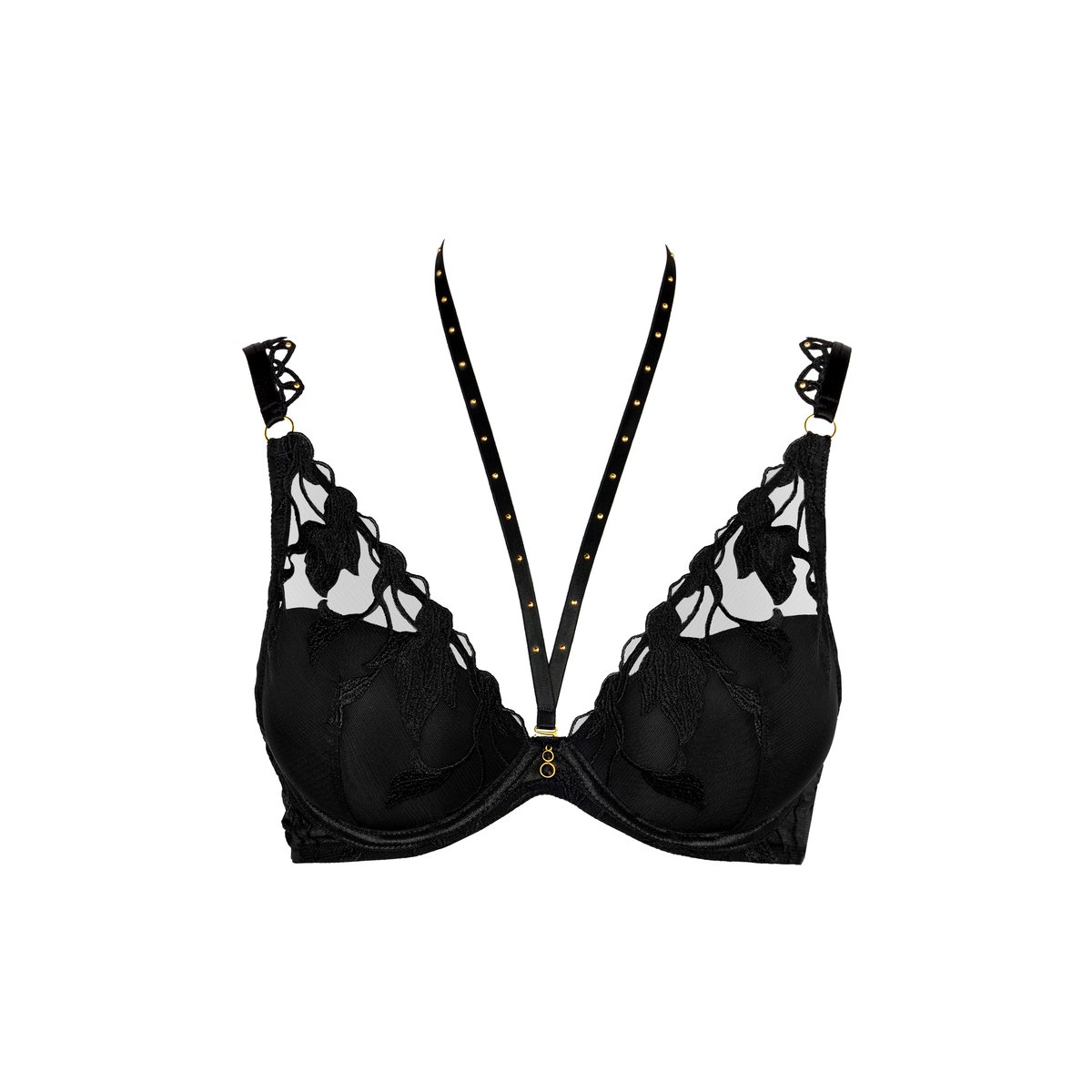 Soutien gorge Plunge foulard Night at Paradise noir, AUBADE
