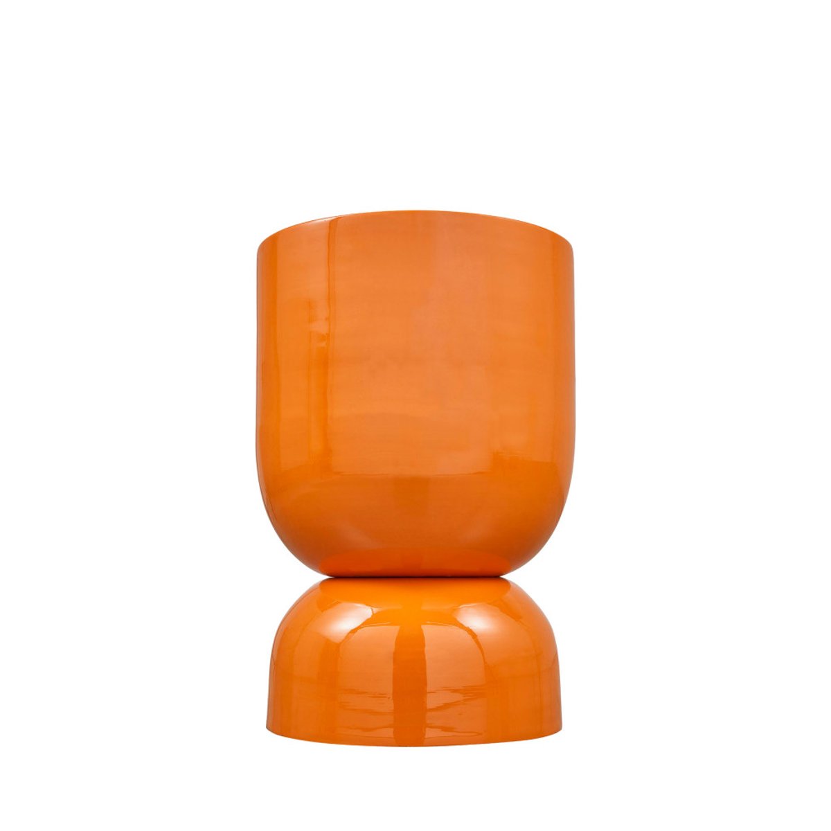 Table d'appoint ronde en métal  32 cm- HEKLA orange, WOOOD