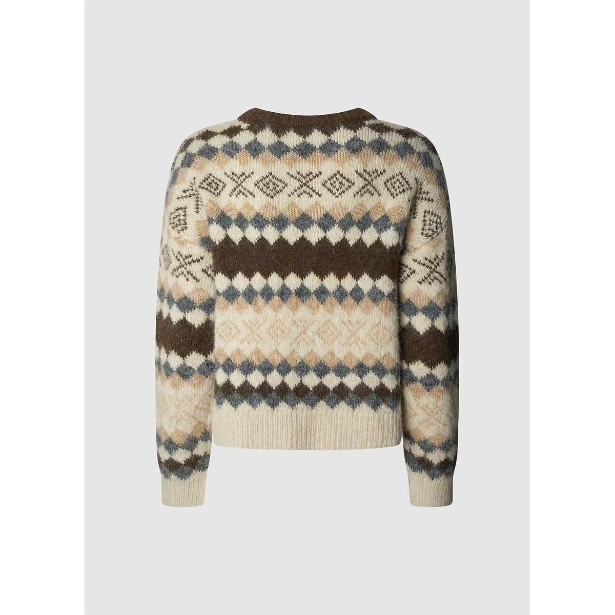 Celestine Jacquard Jumper beige/brown, PEPE JEANS