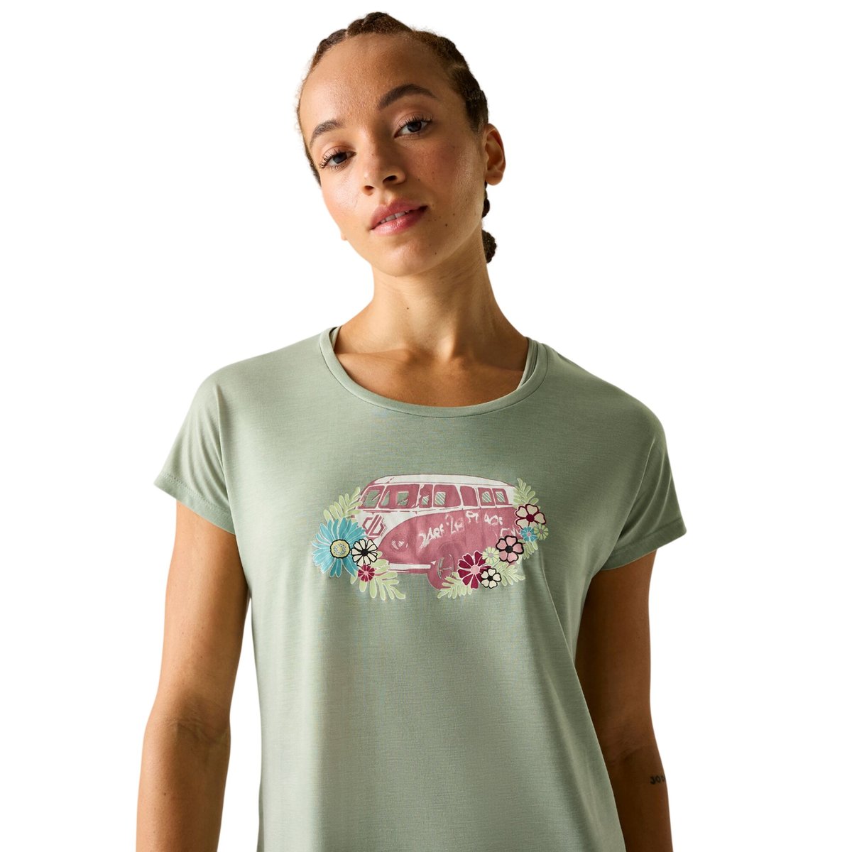 T-shirt motif/style caravane SERENITY vert glacier, DARE 2B