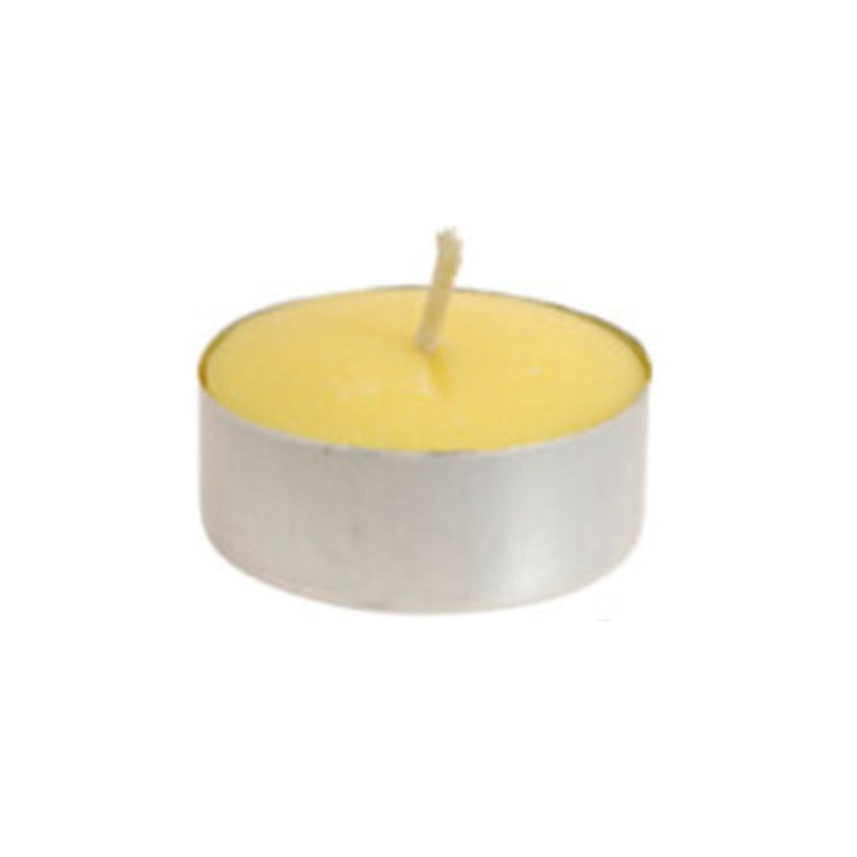 Set de 40 bougies chauffe-plats à la citronnelle - 3.5x3.5x1.5cm jaune, WADIGA