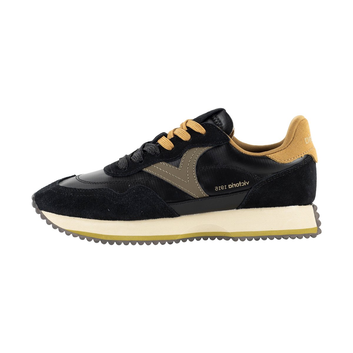 Basket Basse Cuir noir, VICTORIA