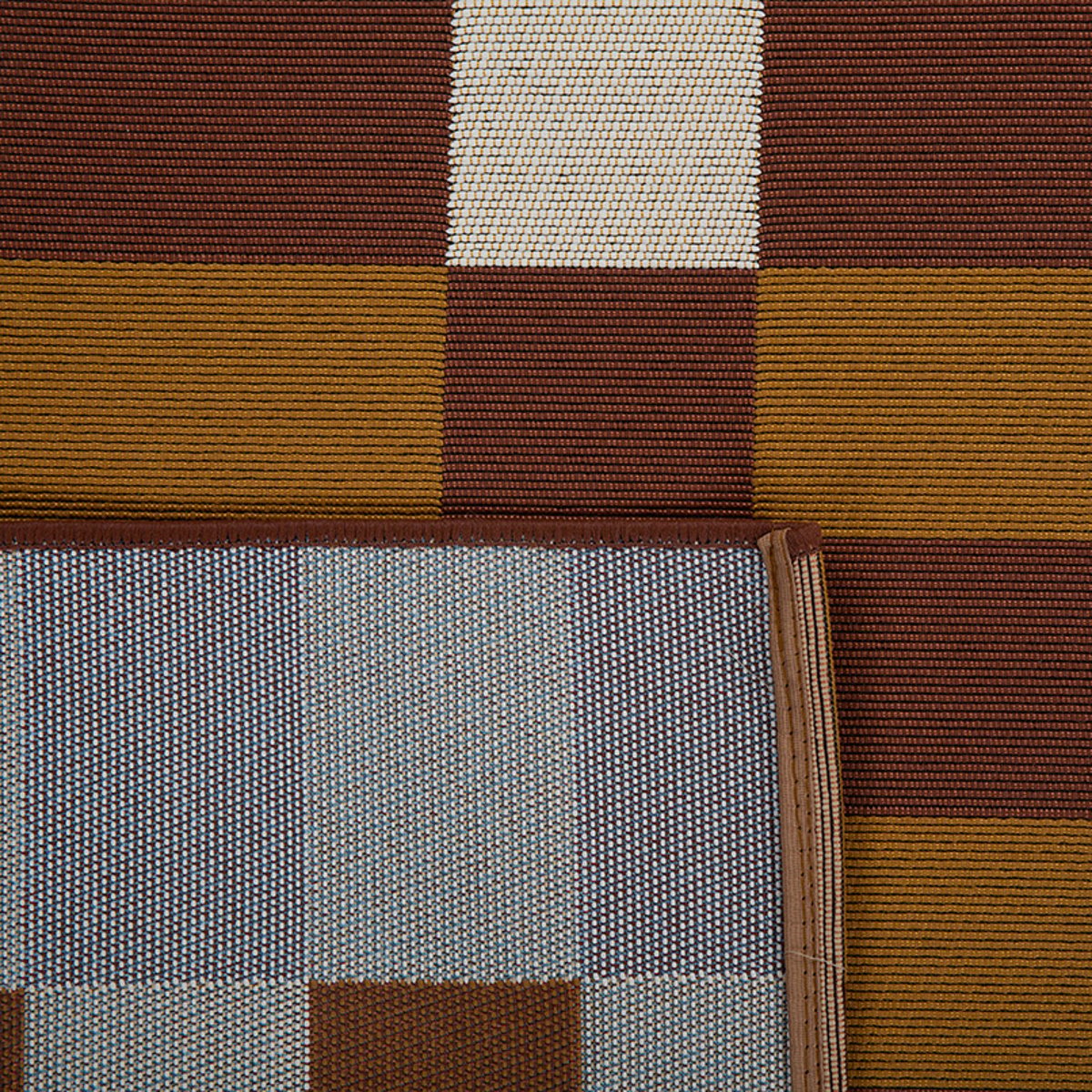Tapis extérieur à motif géométrique RIVIERA marron, NAZAR RUGS