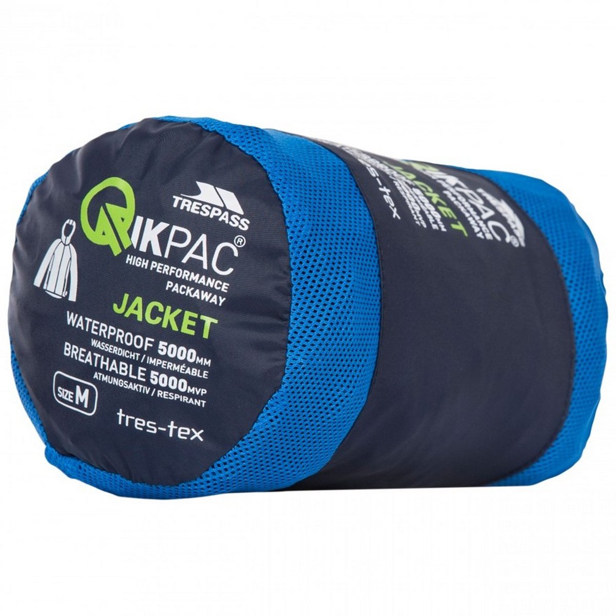 Coupe-vent pliable QIKPAC bleu marine/bleu, TRESPASS