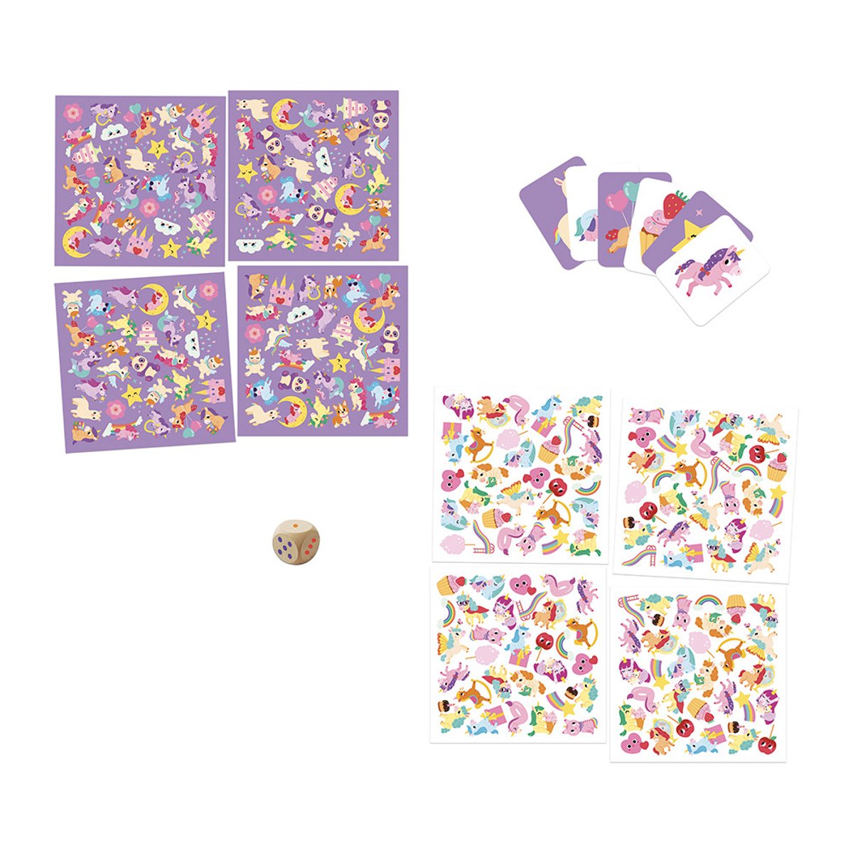 Jeu Éducatif Cherche Et Trouve Les Licornes couleur unique, JANOD