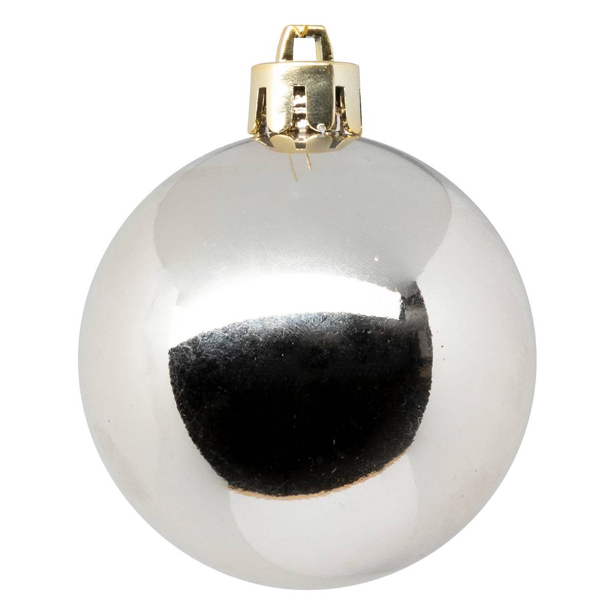 Lot de 9 boules de Noël D.6 cm olive beige, ATMOSPHERA