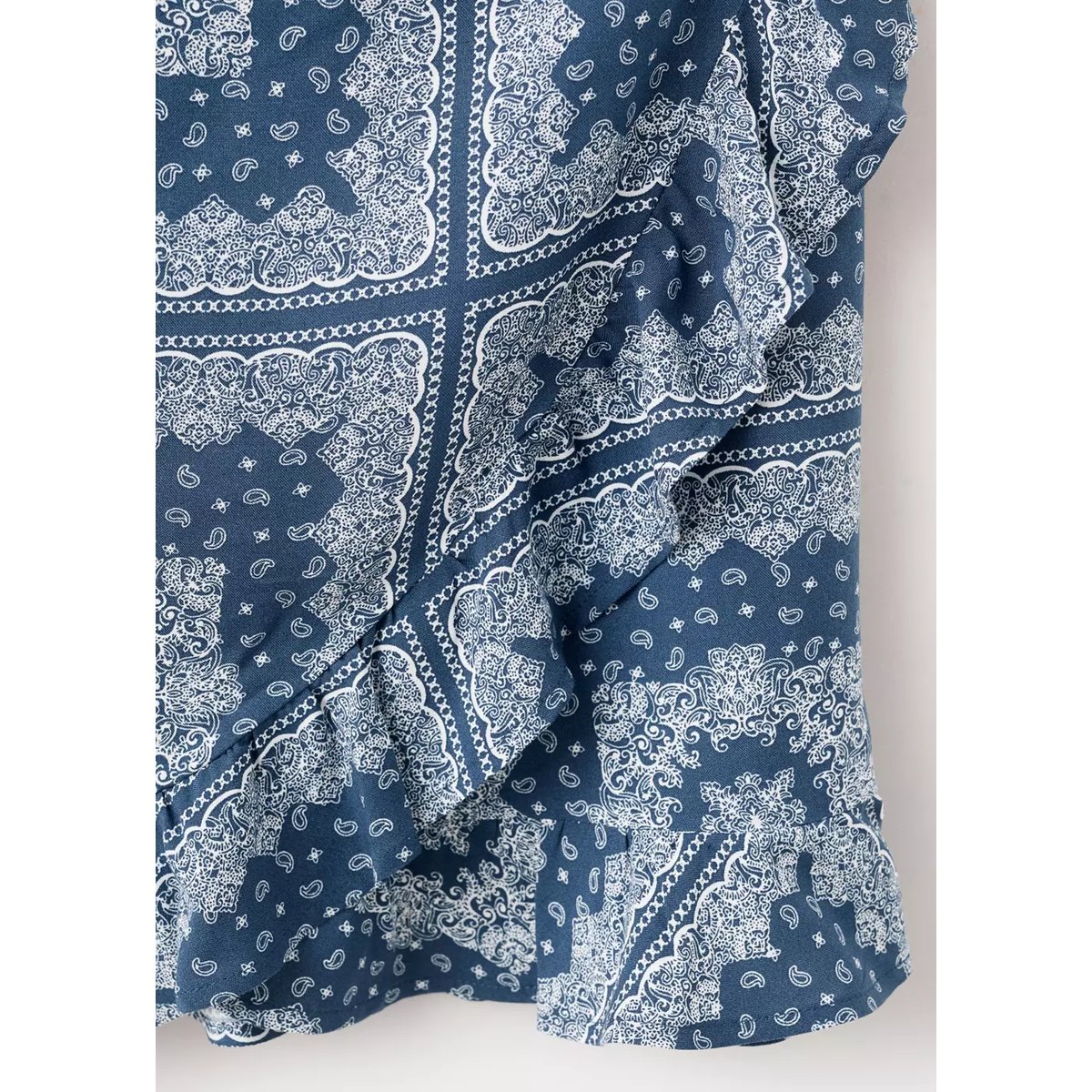 Robe imprimée cut-out bleu marine, MANGO TEEN