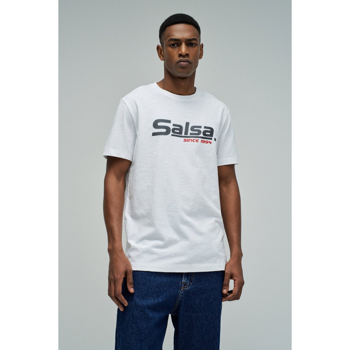 T-SHIRT AVEC BRANDING blanc, SALSA JEANS