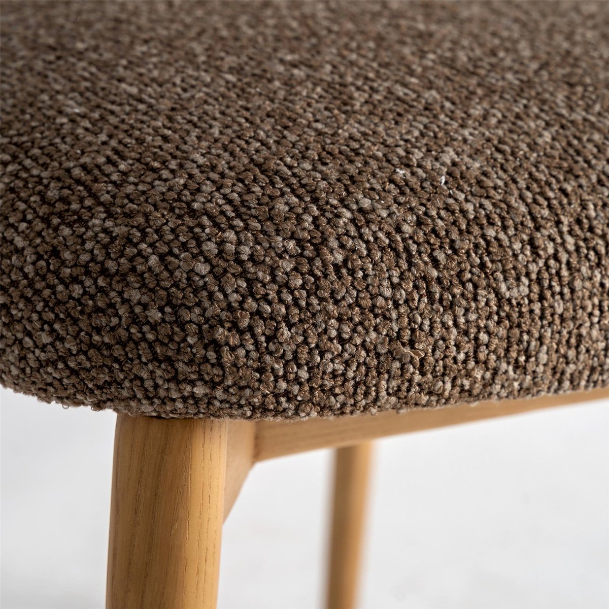 Chaise art déco, VACIO taupe marbré bois naturel, RECOLLECTION