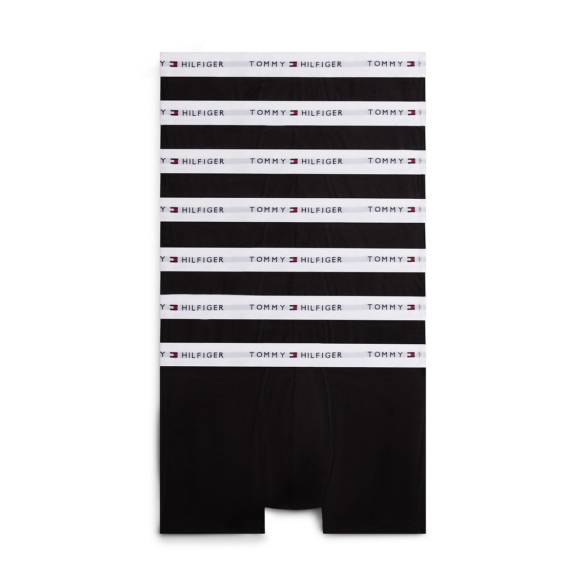 Set van 7 boxershorts, Signature Cotton Essential zwart, TOMMY HILFIGER