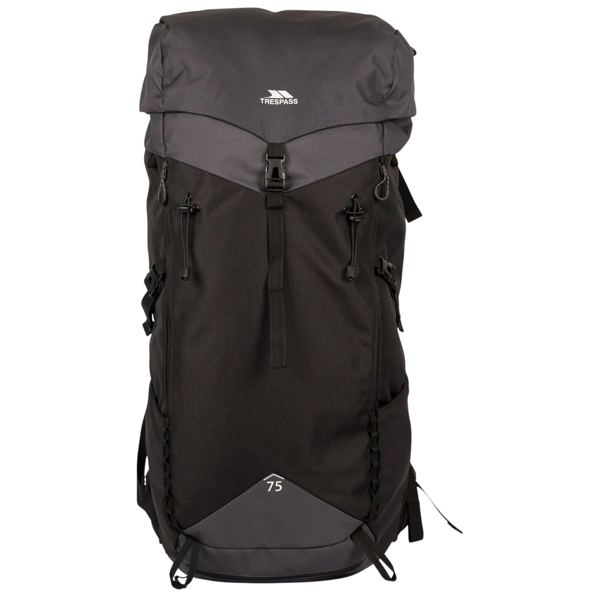 Sac à dos de randonnée 75 litres PASS noir / gris foncé, TRESPASS